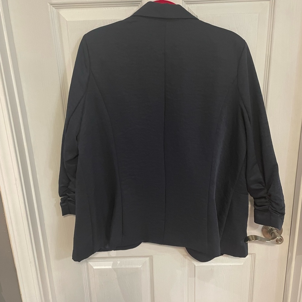 Roz & Ali Navy Blue Jacket.  Dressy or Casual.